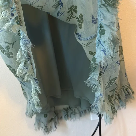 Sundance Silk Sage Green Wrap Midi Dress 10 - Picture 9 of 13